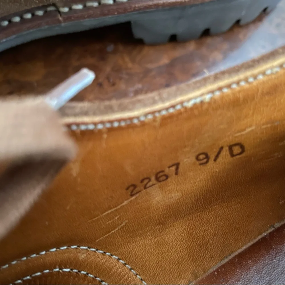 Polo Ralph Lauren Made in England Vintage Lug Sole Snuff‎ Suede Wingtip 9 US 10